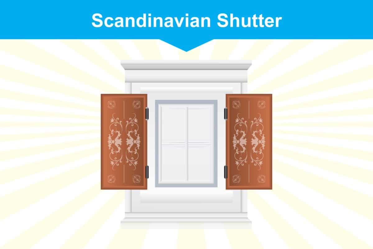 斯堪的纳维亚式百叶窗插图