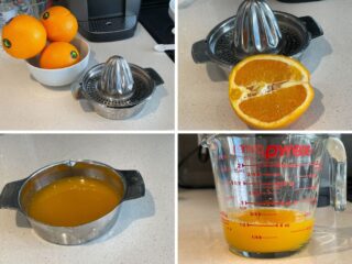 榨汁橘子过程系列照片