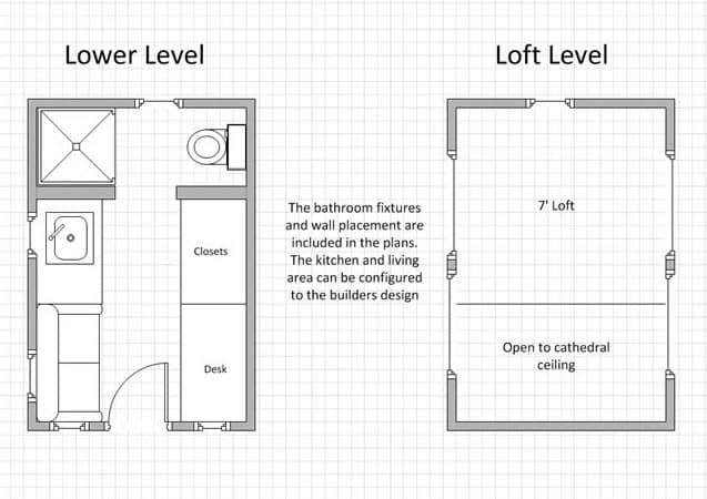 小型生活 - 微小房屋楼层计划