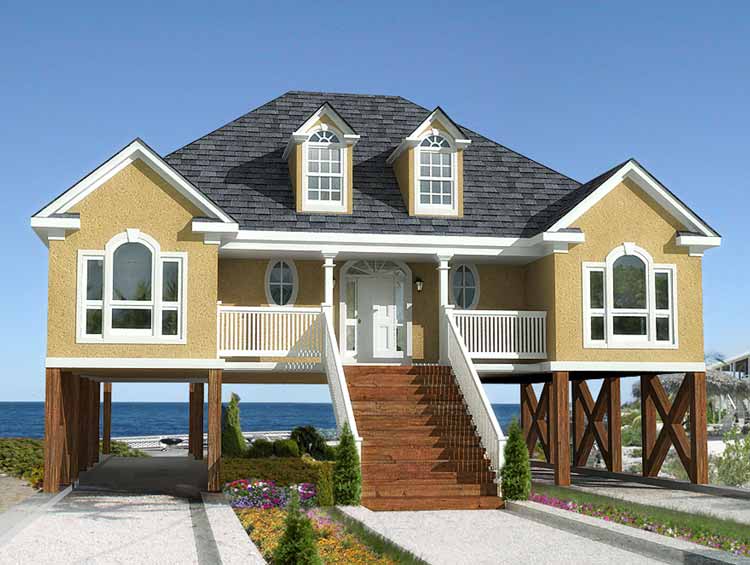 海滩家庭建筑