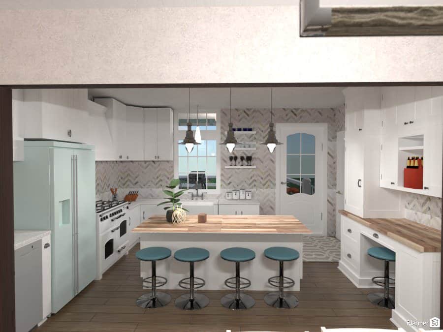 使用Planner5D软件设计的美丽厨房