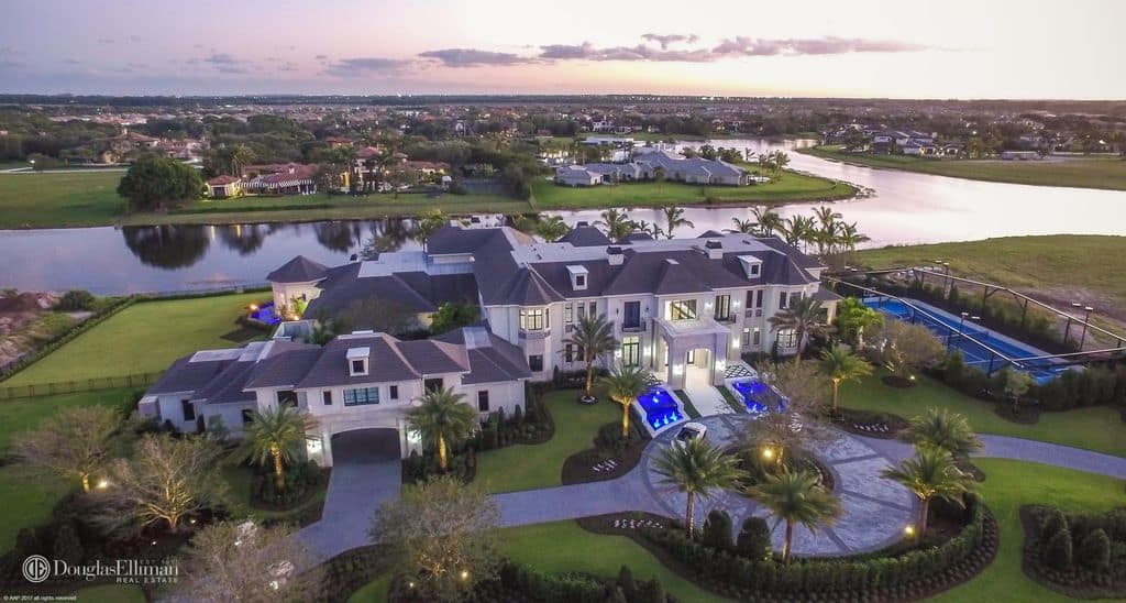 佛罗里达巨型豪宅鸟瞰图